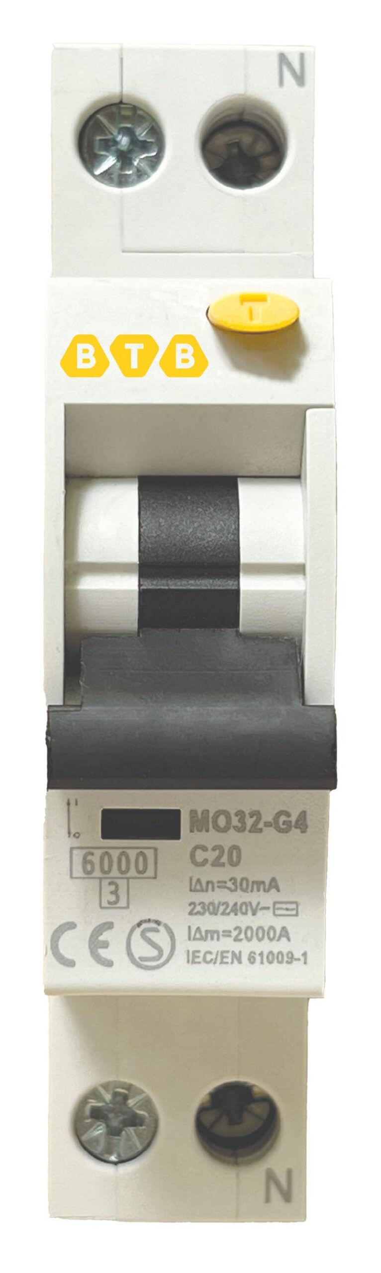 rcbo 2p c20 240vac mo32-g4 x