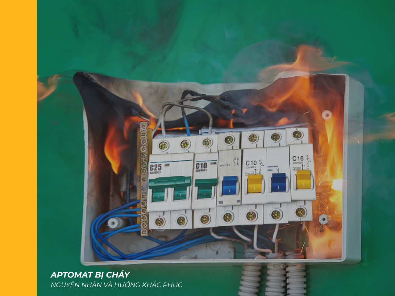 Aptomat bị cháy: Nguyên nhân và hướng khắc phục