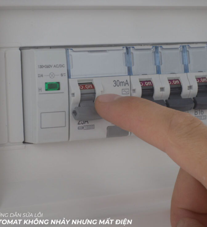 Aptomat không nhảy nhưng mất điện - Hướng dẫn sửa lỗi