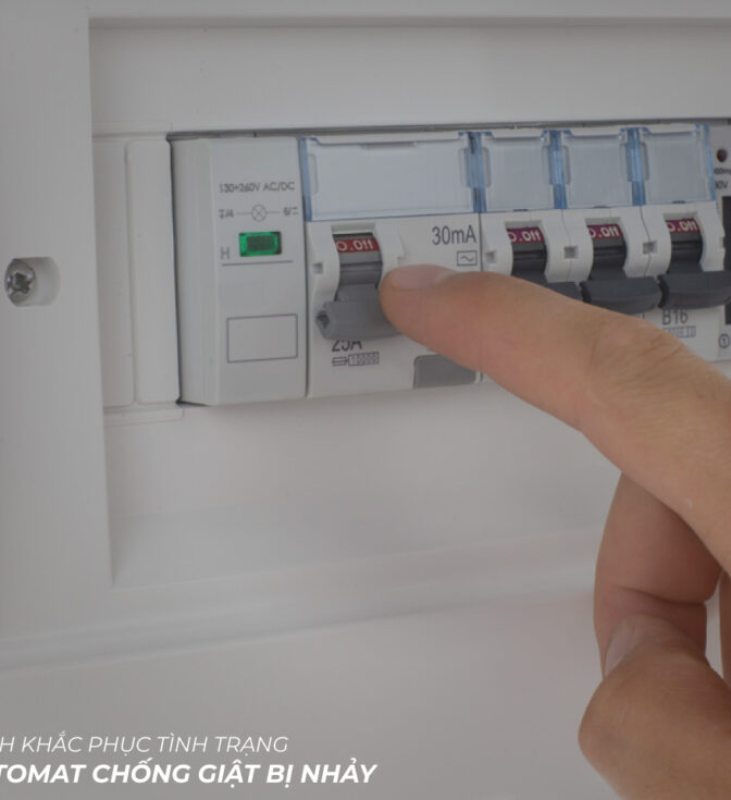 Aptomat chống giật bị nhảy: Nguyên nhân và cách xử lý