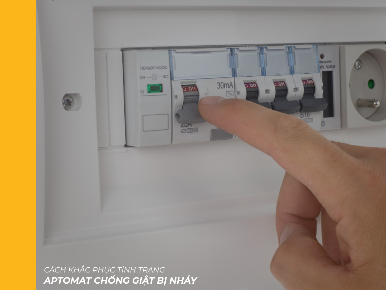 Aptomat chống giật bị nhảy: Nguyên nhân và cách xử lý