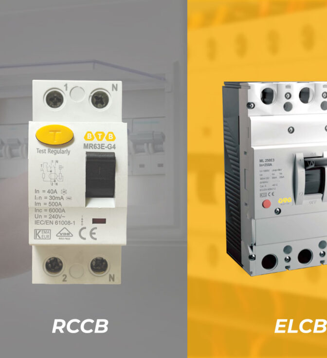 So sánh sự khác biệt của RCCB và ELCB