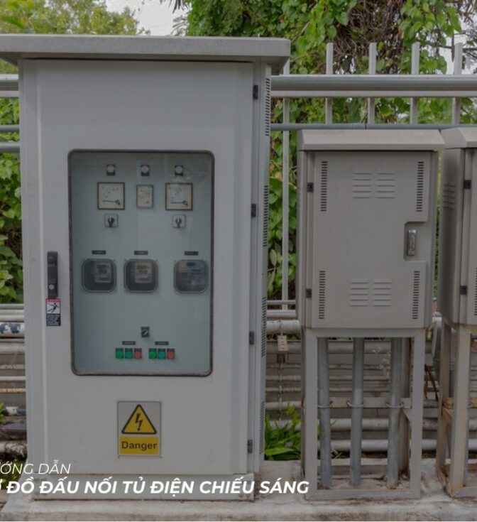 Sơ đồ đấu nối tủ điện chiếu sáng và các bước lắp đặt