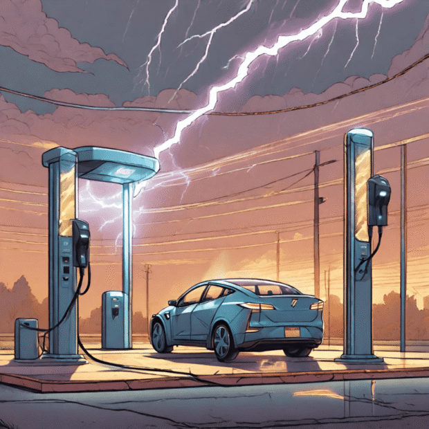 Giải pháp chống sét toàn diện cho trạm sạc xe điện
