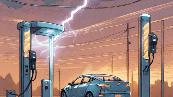 Giải pháp chống sét toàn diện cho trạm sạc xe điện
