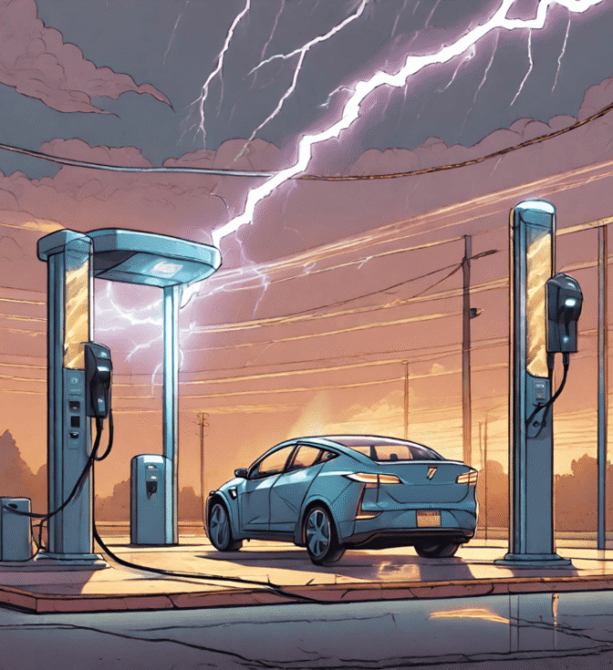 Giải pháp chống sét toàn diện cho trạm sạc xe điện