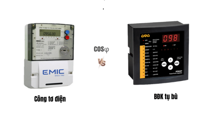 Vì sao có sự sai khác hệ số công suất giữa công tơ và bộ điều khiển tụ bù?