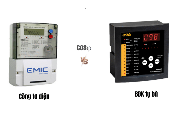 Vì sao có sự sai khác hệ số công suất giữa công tơ và bộ điều khiển tụ bù?