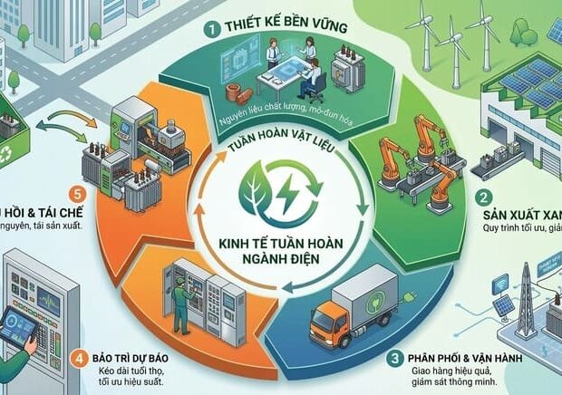 Kinh tế tuần hoàn trong ngành điện: Độ bền thiết bị và vòng đời sản phẩm