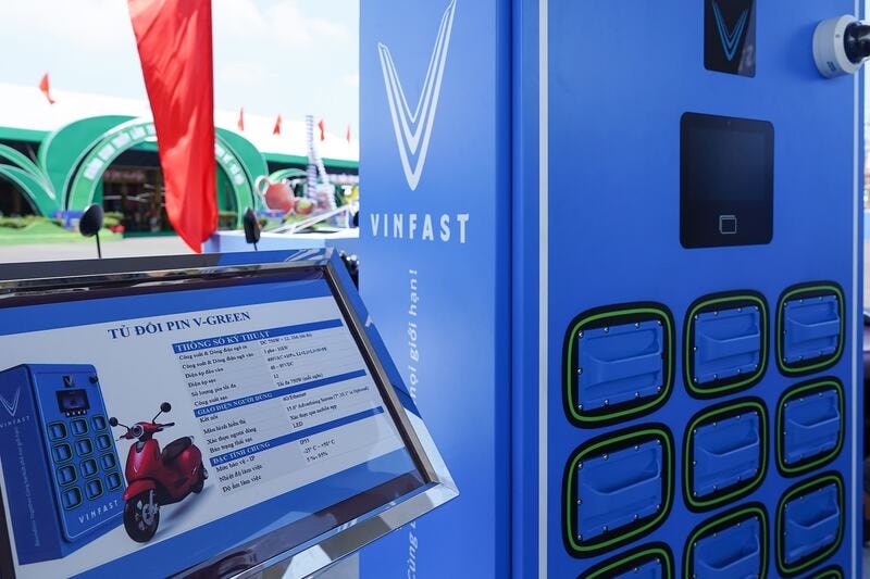 mo hinh tram doi pin xe dien cua vinfast