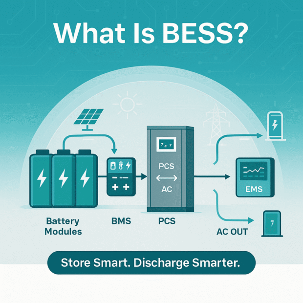 BESS là gì? Tổng hợp về Hệ thống lưu trữ năng lượng bằng pin
