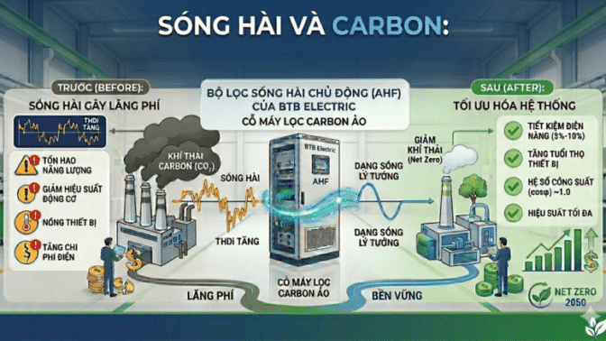 Sóng hài và Carbon: Mối liên hệ ít người biết đến