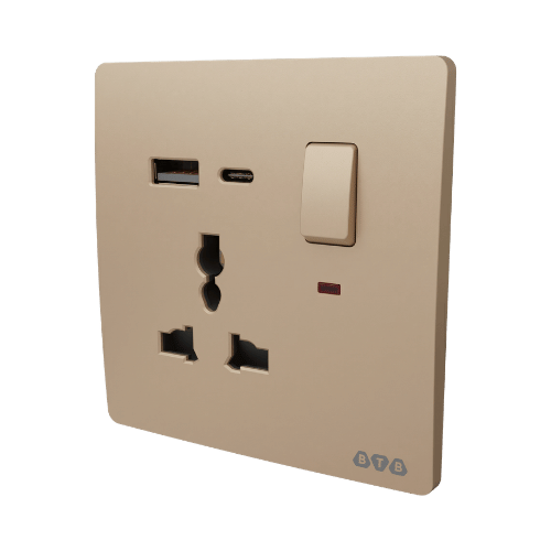 812 Switched universal socket