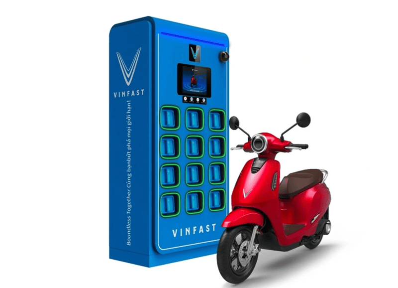 tram doi pin xe dien